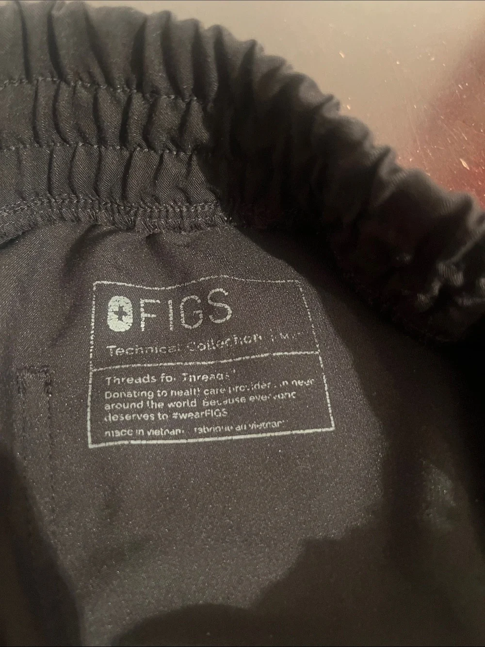Figs Zamora High-Waisted Jogger Scrub Pants in Black, Women’s Medium Tall